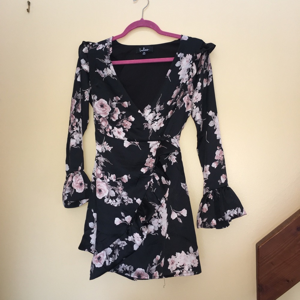 Black Floral Romper